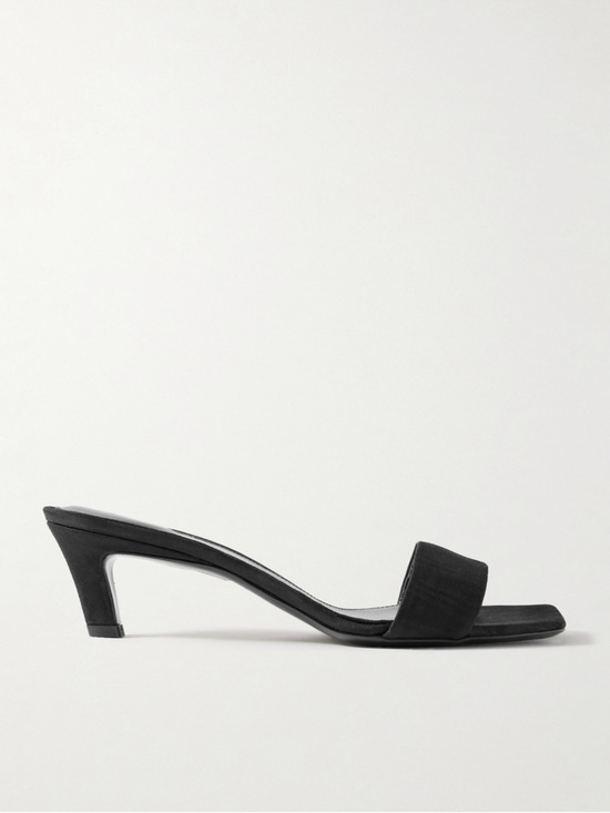 Toteme Shoes - Toteme Moire mule black